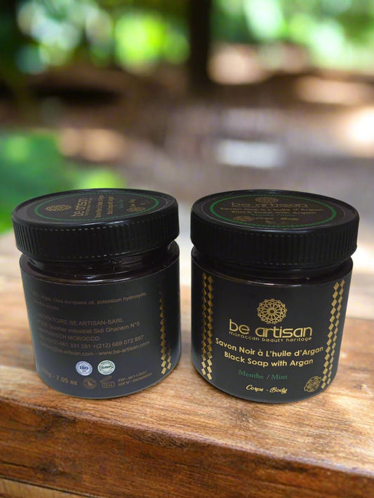 Black Soap Argan & Mint