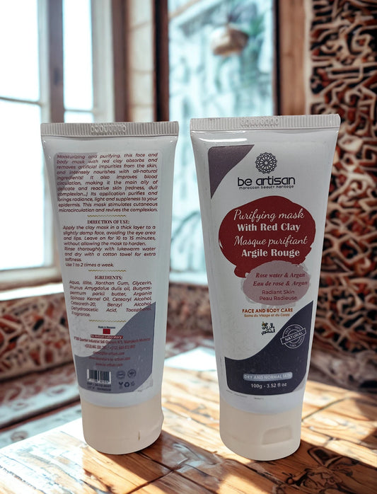Purifying Face Mask. Red Clay. 100ml