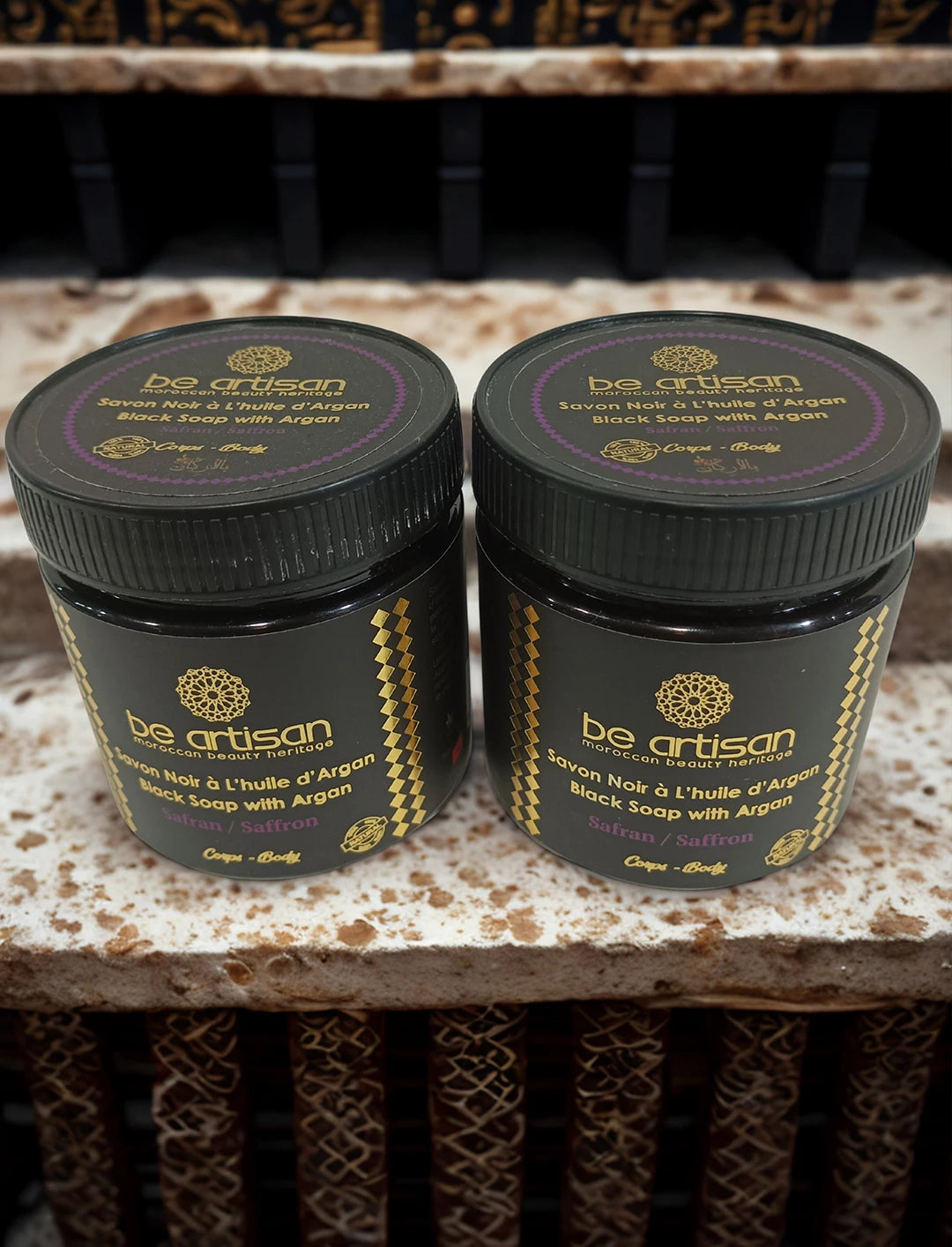 Black Soap Argan & Saffron