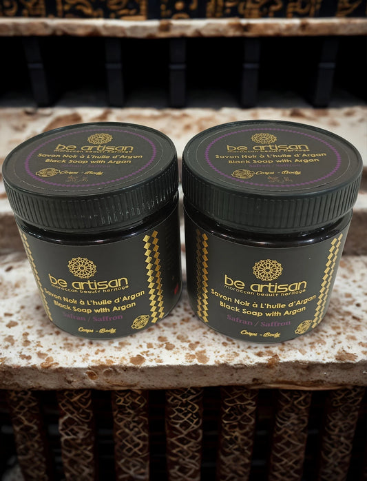 Black Soap Argan & Saffron